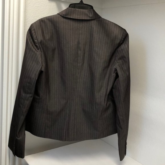 Body by Victoria brown pinstripe suit jacket - Picture 4 of 6